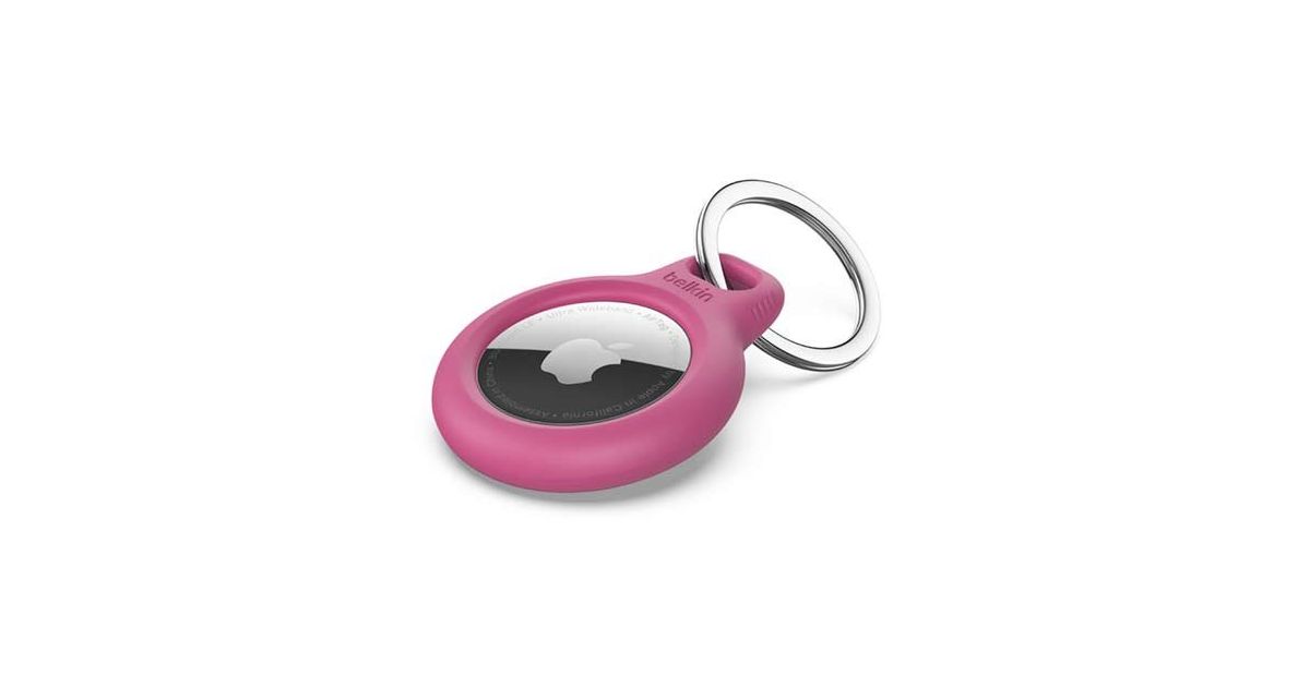 Belkin pouzdro Secure Holder with Key Ring pro AirTag Pink iStores